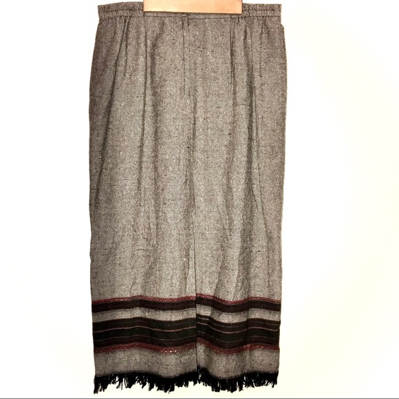 Vintage Women’s Wool Blend Plus Size Maxi Skirt - Picture 2 of 8